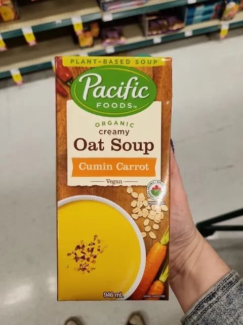 Pacific Foods Organic Creamy Oat Soup Cumin Carrot