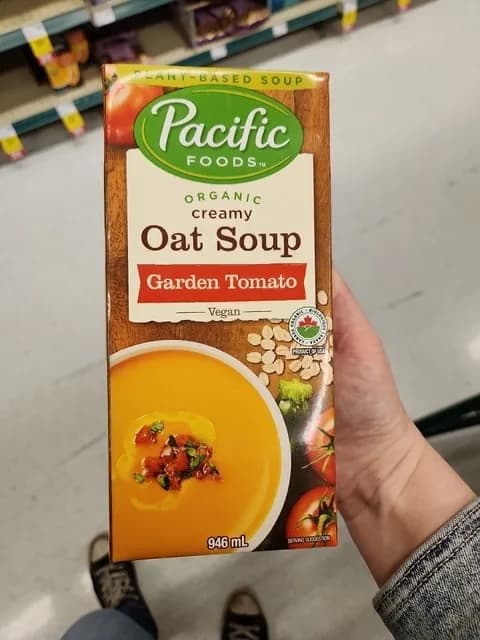 Pacific Foods Organic Creamy Oat Soup Garden Tomato