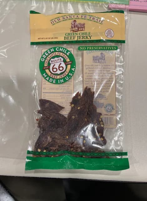Old Santa Fe Trail Green Chile Beef Jerky