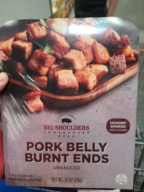 Big Shoulders Smokehouse Pork Belly Burnt Ends Unsauced