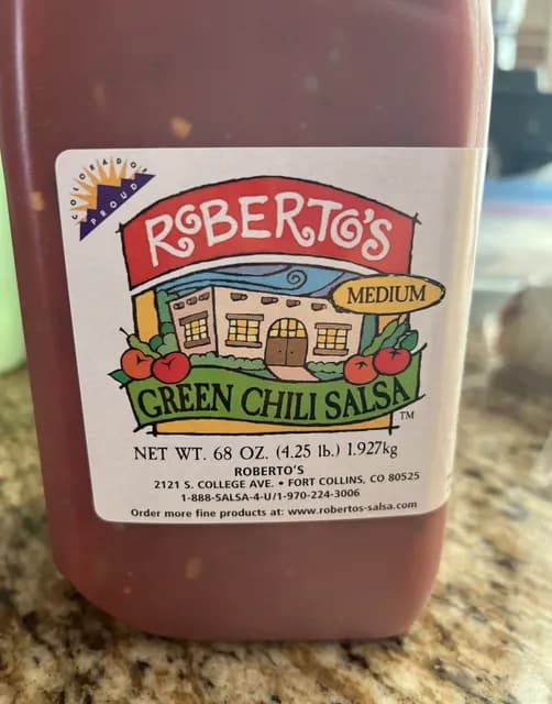 Roberto'S Green Chili Salsa Medium