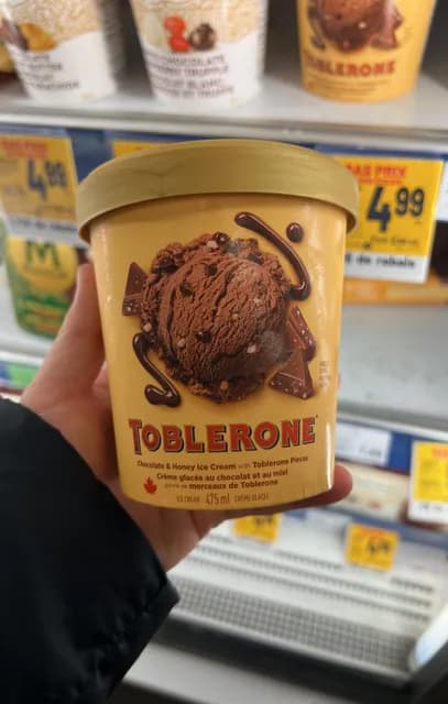 Toblerone Chocolate & Honey Ice Cream With Toblerone