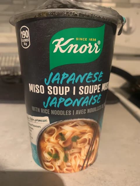 Knorr Japanese Miso Soup With Rice Noodles
