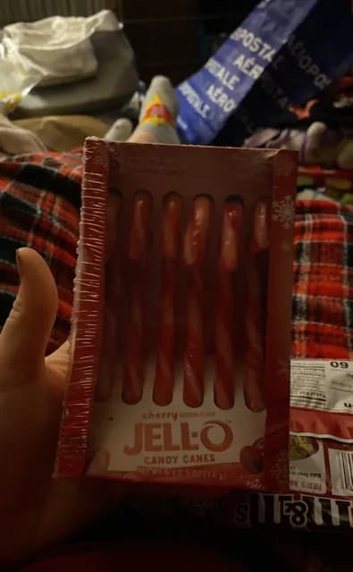 Jell-O Candy Canes Cherry Artificial Flavor