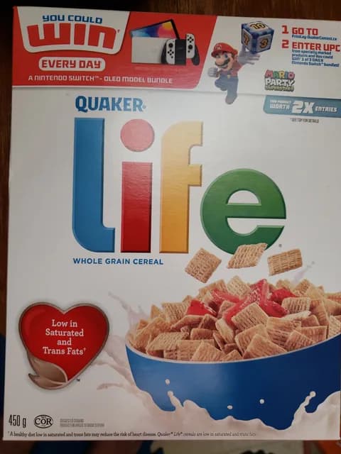 Quaker Life Whole Grain Cereal
