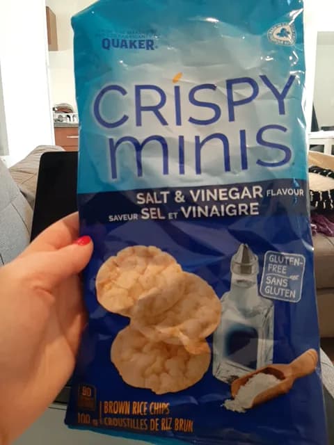Quaker Crispy Minis Salt & Vinegar Brown Rice Chips