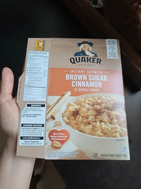 Quaker Brown Sugar Cinnamon Instant Oatmeal