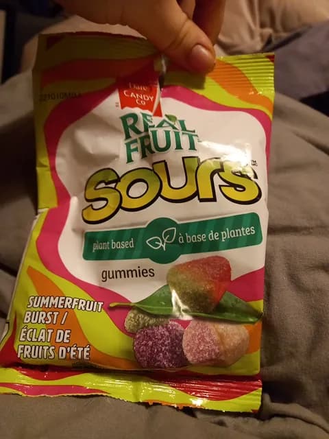 Dare Foods Real Fruit Sours Gummies, Summerfruit Burst