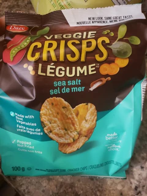 Dare Sea Salt Legume Veggie Crisps