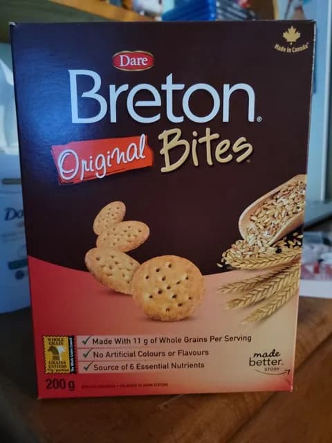 Dare Breton Bites Original Bite-Size Crackers
