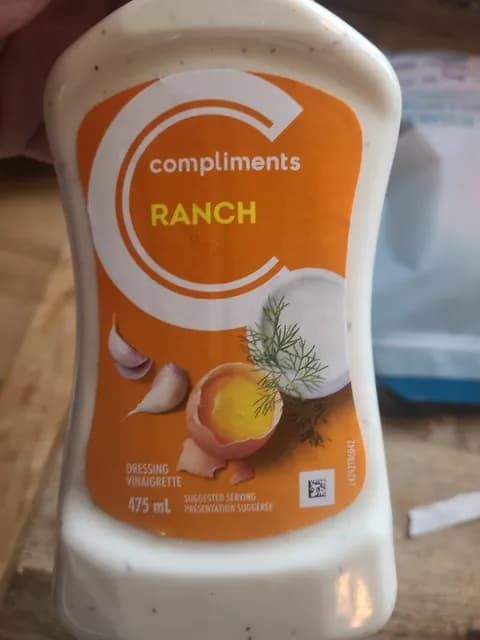 Compliments Ranch Dressing