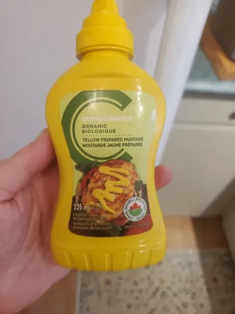 Compliments Organic Yellow Prepared Mustard