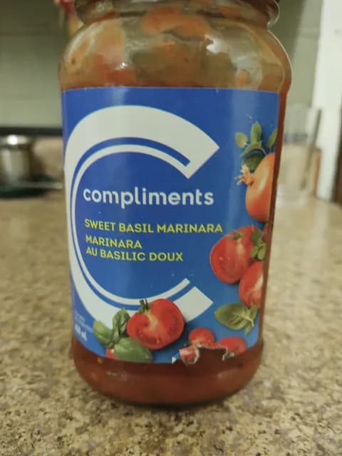 Compliments Sweet Basil Marinara