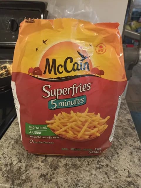 Mccain Superfries 5 Minutes Shoestring With Sea Salt