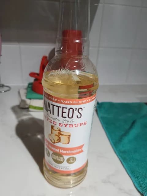 Matteo'S Barista Style Coffee Syrups Thin Toasted Marshmallow