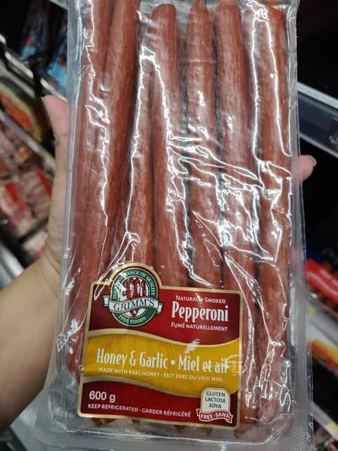 Grimm'S Naturally Smoked Pepperoni Honey & Garlic
