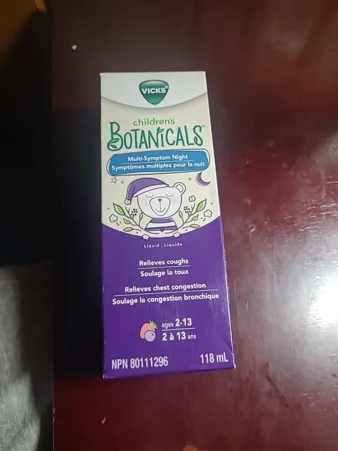 Vicks Children'S Botanicals Liquid Multi-Symptom Night Ages