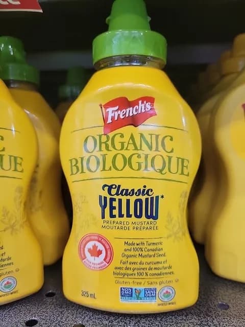 French'S True Organic Classic Yellow Mustard
