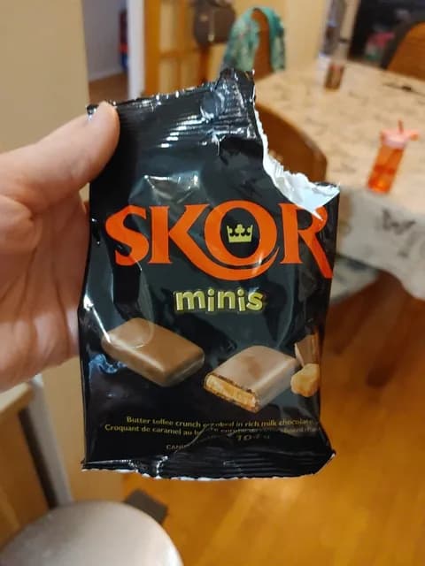 Skor Milk Chocolate With Crisp Butter Toffee Candy Mini Bar