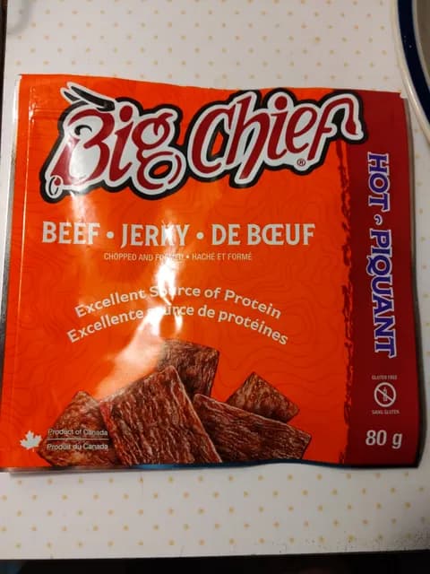 Big Chief Hot Beef Jerky