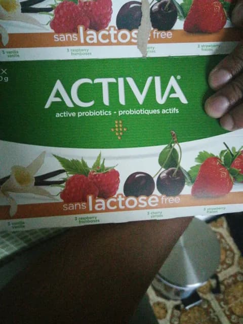 Activia Active Probiotics Vanilla, Strawberry, Raspberry, Cherry Flavour Yogurt