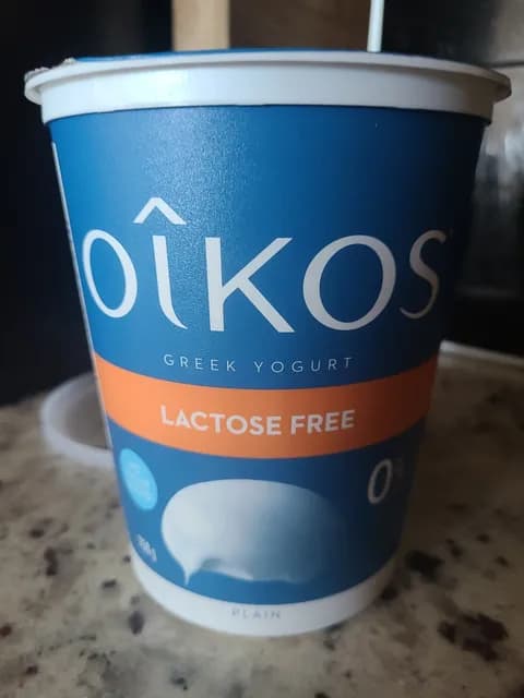 Oikos Lactose Free Plain Greek Yogurt