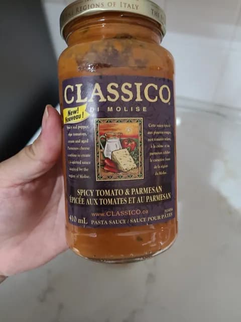 Classico Di Molise Spicy Tomato & Parmesan Pasta Sauce