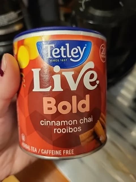Tetley Live Bold Cinnamon Chai Rooibos Herbal Tea