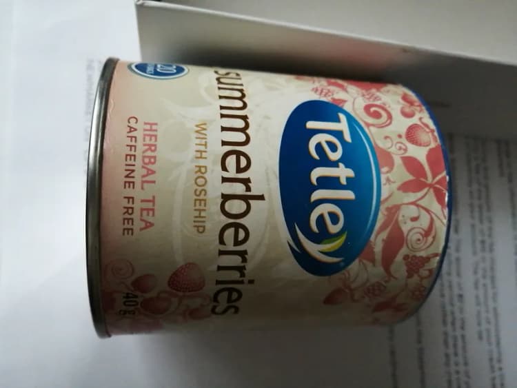 Tetley Caffeine Free Summerberries With Rosehip Herbal Tea