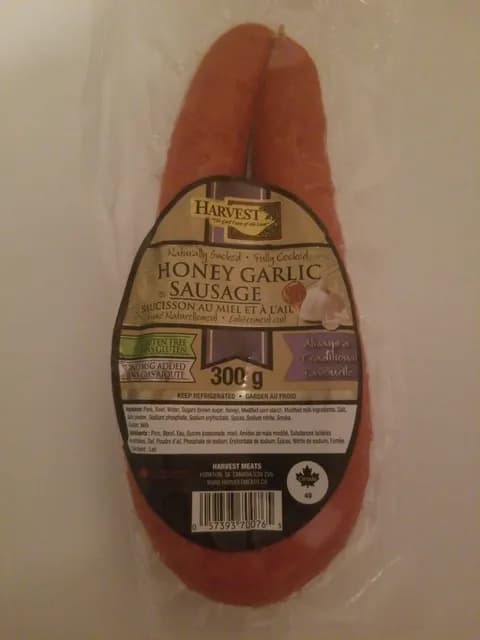 Harvest Honey Garlic Sausage