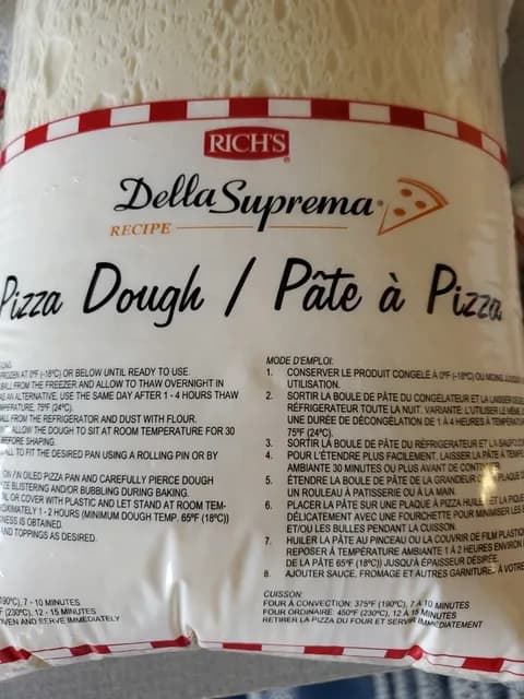 Rich'S Della Suprema Pizza Dough