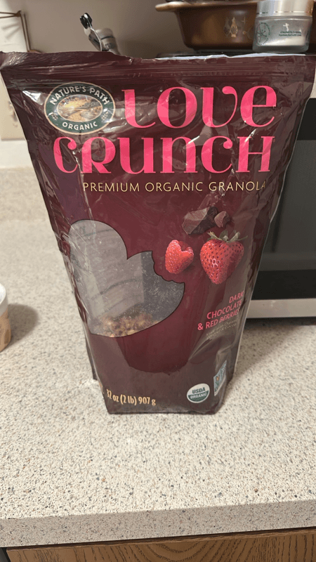 Nature'S Path Love Crunch Premium Organic Granola Dark Chocolate & Red Berries