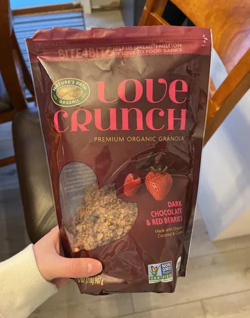 Nature'S Path Love Crunch Premium Organic Granola Dark Chocolate & Red Berries