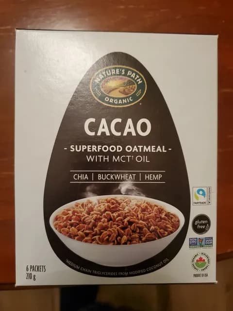 Nature'S Path Organic Cacao Superfood Oatmeal