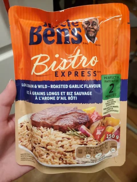 Uncle Ben'S Bistro Express, Long Grain & Wild - Roasted Garlic Flavour