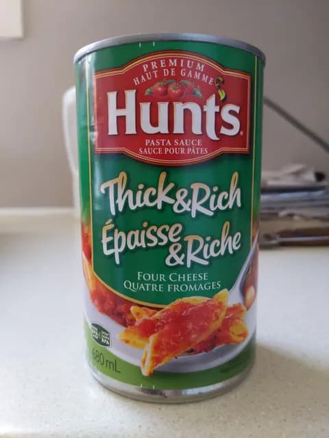 Hunt'S Thick & Rich Four Cheese Pasta Sauce