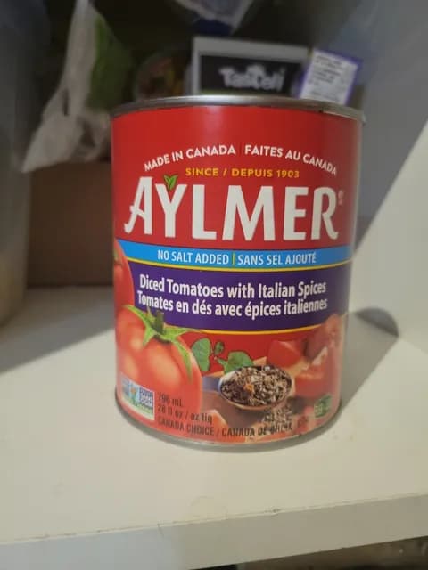 Aylmer Diced Tomatoes With Italian Spices