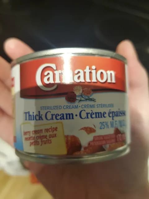 Carnation Sterilized Thick Cream