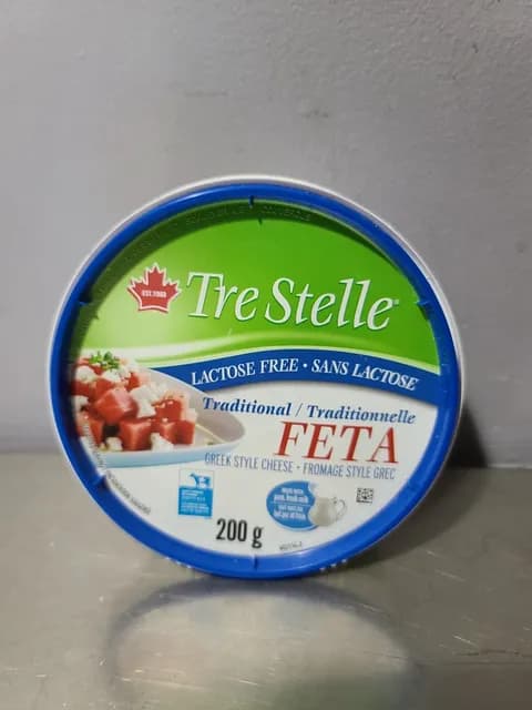 Tre Stelle Lactose Free Traditional Feta Greek Style Cheese
