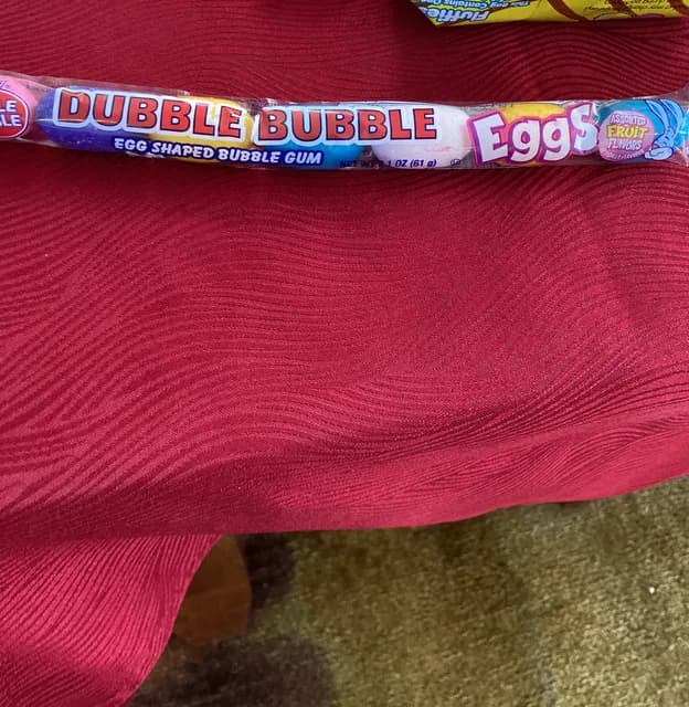 Dubble Bubble Egg Shaped Bubble Gum Eggs Assorted Fruit Flavors