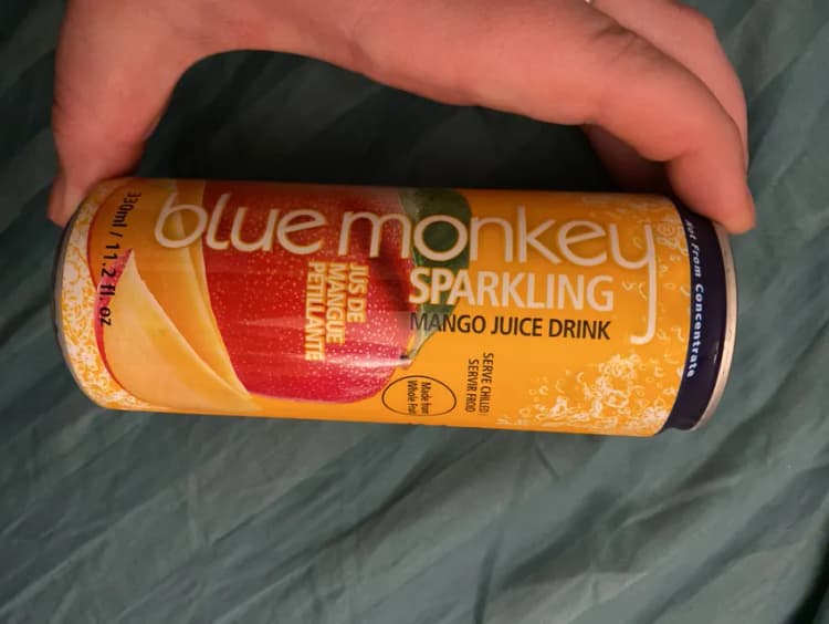 Blue Monkey Sparkling Mango Juice Drink