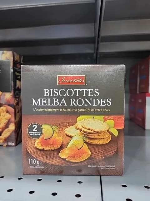 Irresistibles Biscottes Melba Rondes