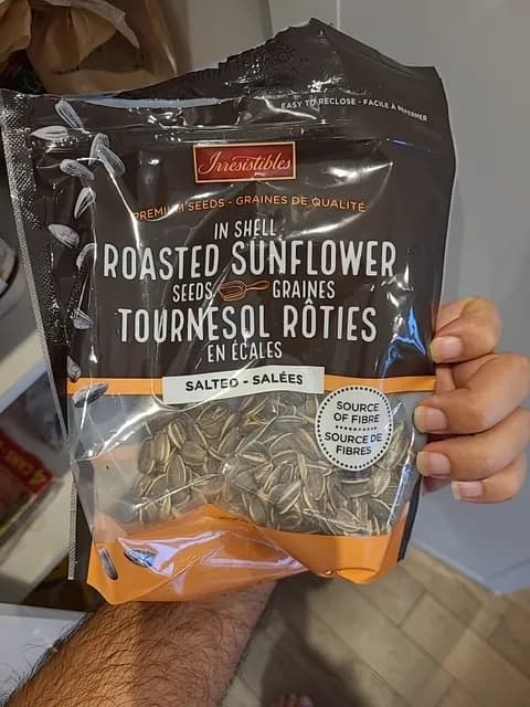 Irresistibles Salted In Shell Roasted Sunflower Seeds