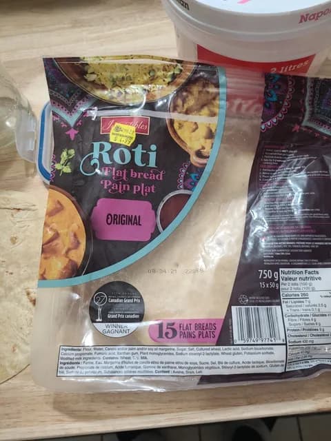 Irresistibles Original Roti Flat Bread