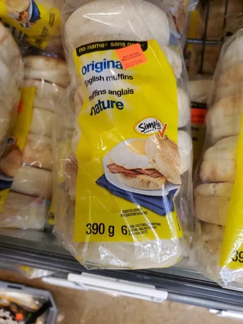No Name Original English Muffins