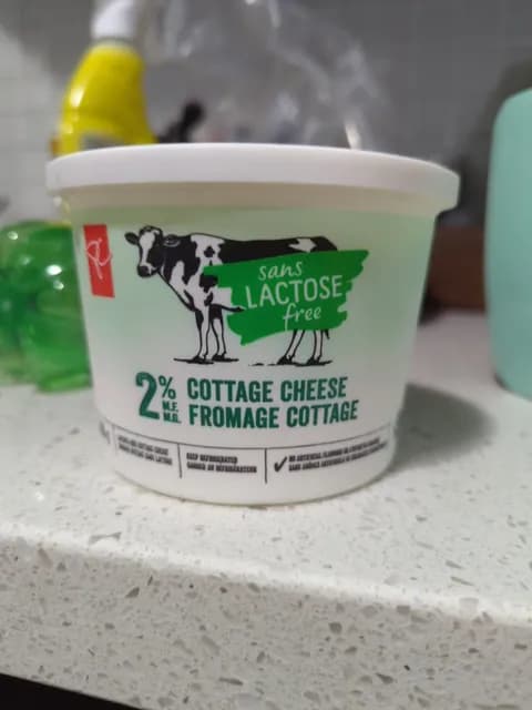 Pc Lactose Free 2% Mf Cottage Cheese