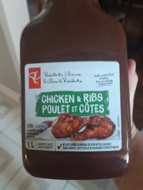 President'S Choice Chicken & Ribs Barbecue Sauce