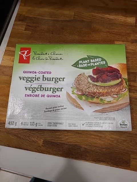 President'S Choice Quinoa-Coated Veggie Burger