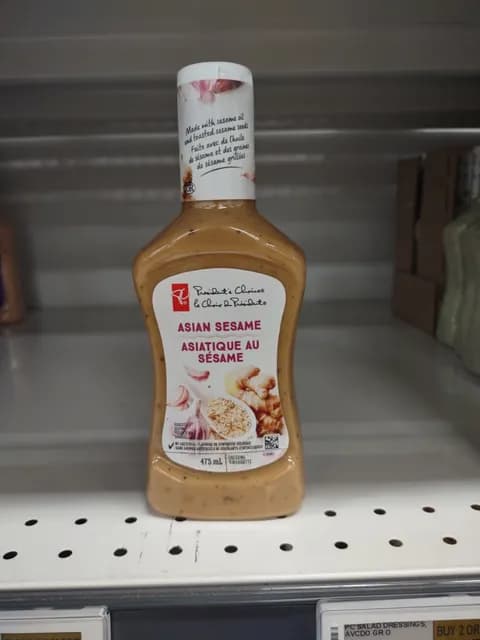President'S Choice Asian Sesame Dressing Vinaigrette