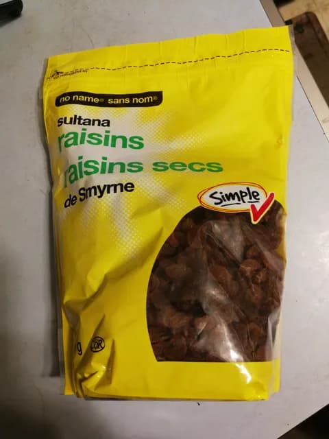 No Name Sultana Raisins
